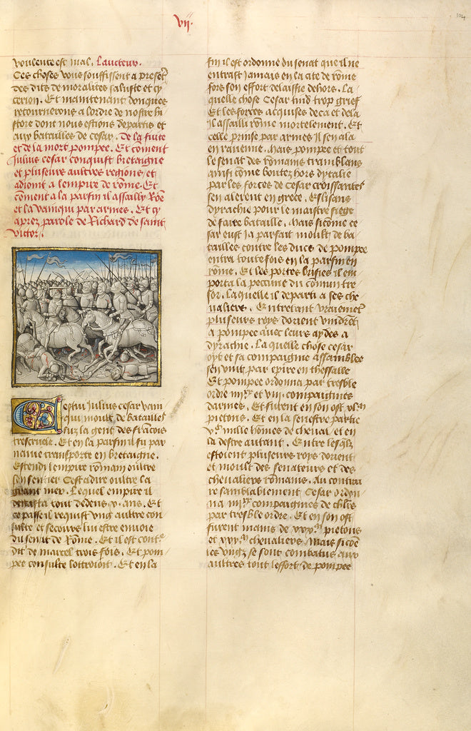 Unknown:The Army of Pompeius Fleeing Julius Caesar, Poster Print Wall Art