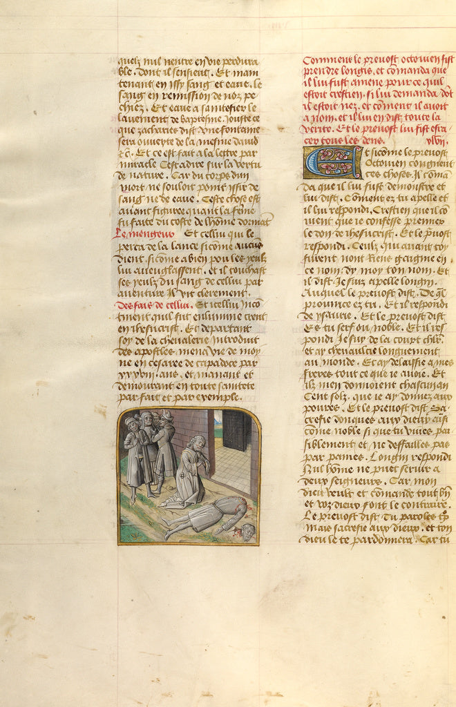 Unknown:The Beheading of Longinus, Poster Print Wall Art