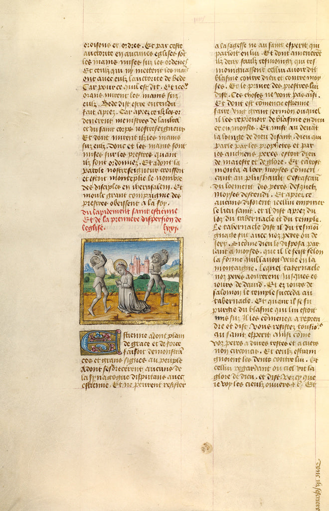 Unknown:The Stoning of Saint Stephen, Poster Print Wall Art