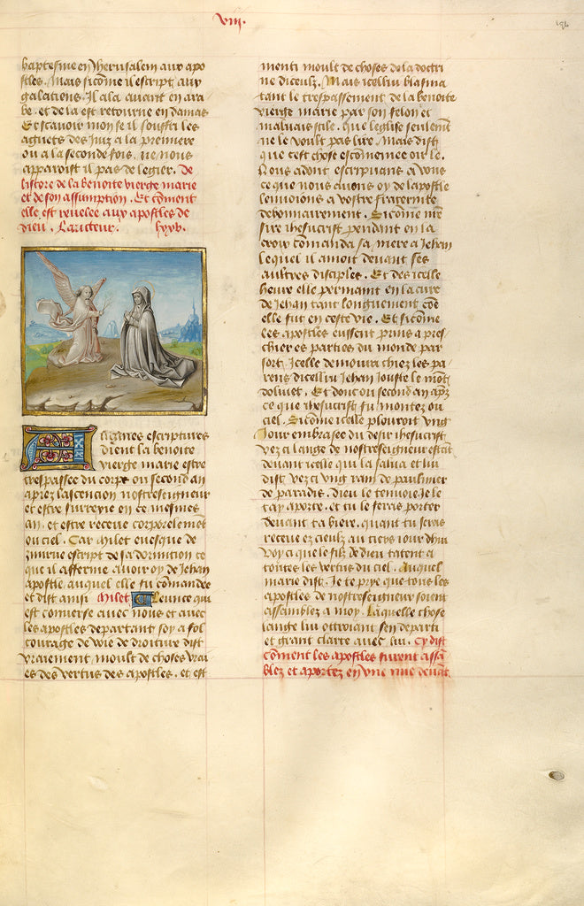 Unknown:The Annunciation of the Virgin's Death, Poster Print Wall Art