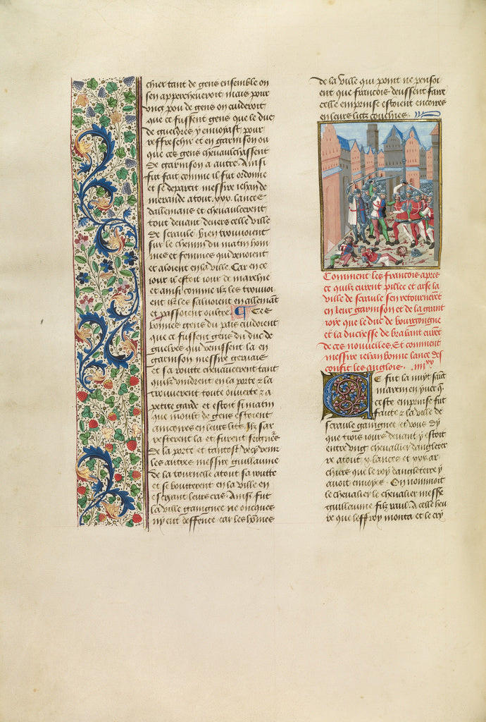 Unknown:Jean de Bonne Lance Defeating the English, Poster Print Wall Art