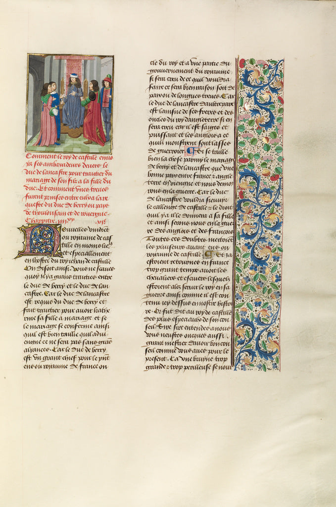 Unknown:The King of Castile Sending a Messenger to John of G, Poster Print Wall Art