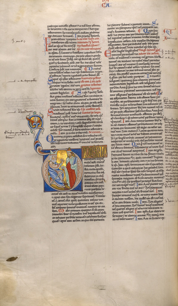 Unknown:Initial D: A Bishop Enthroned Speaking to a Man, Poster Print Wall Art