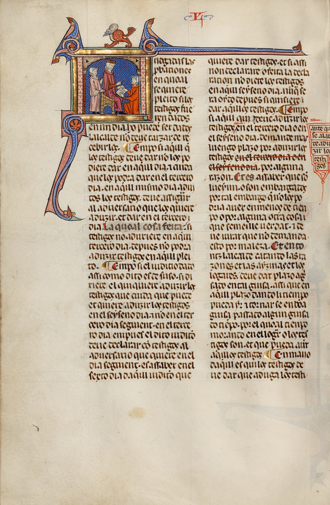 Michael Lupi de ÇandiuUnknown:Initial J: A Man Kneeling bef, Poster Print Wall Art