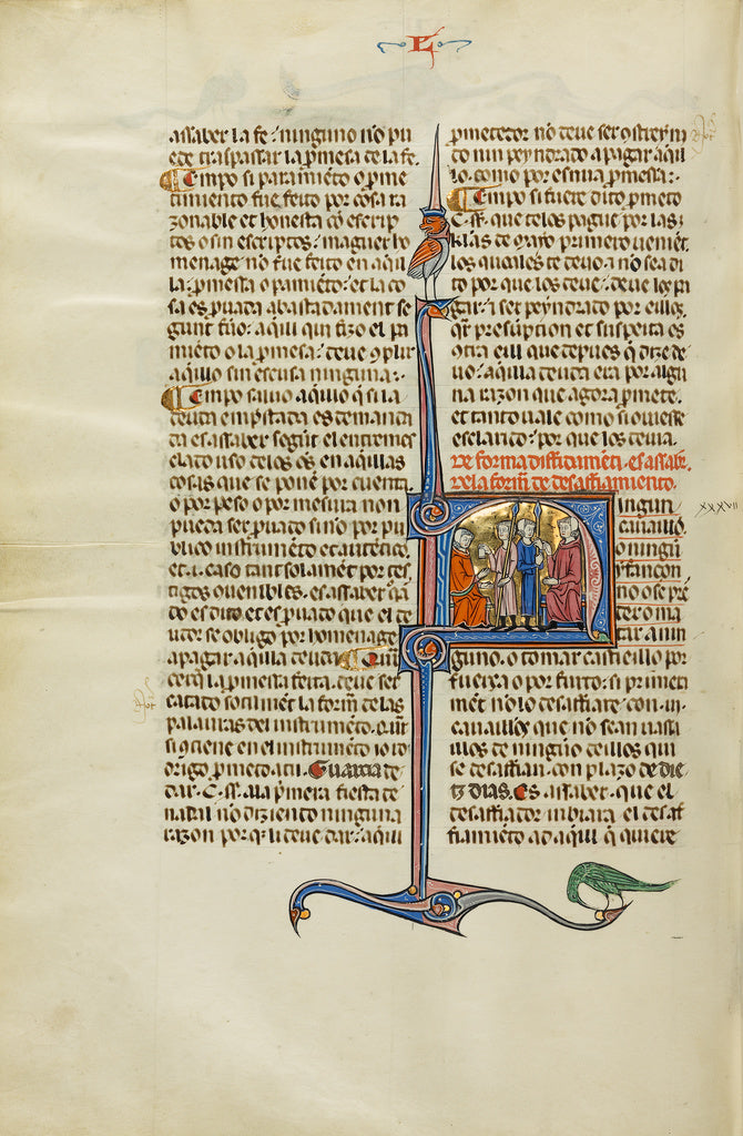 Michael Lupi de ÇandiuUnknown:Initial N: Two Men with Lance, Poster Print Wall Art