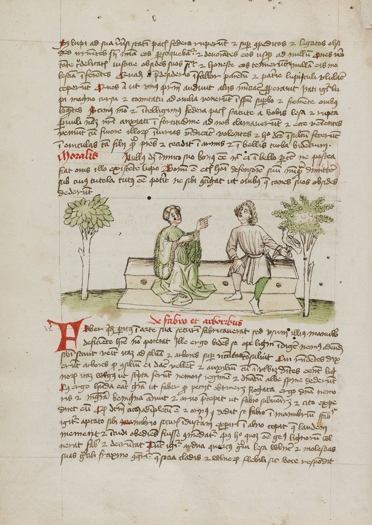 Unknown Artist:A Woman Speaking to a Horseman, Poster Print Wall Art