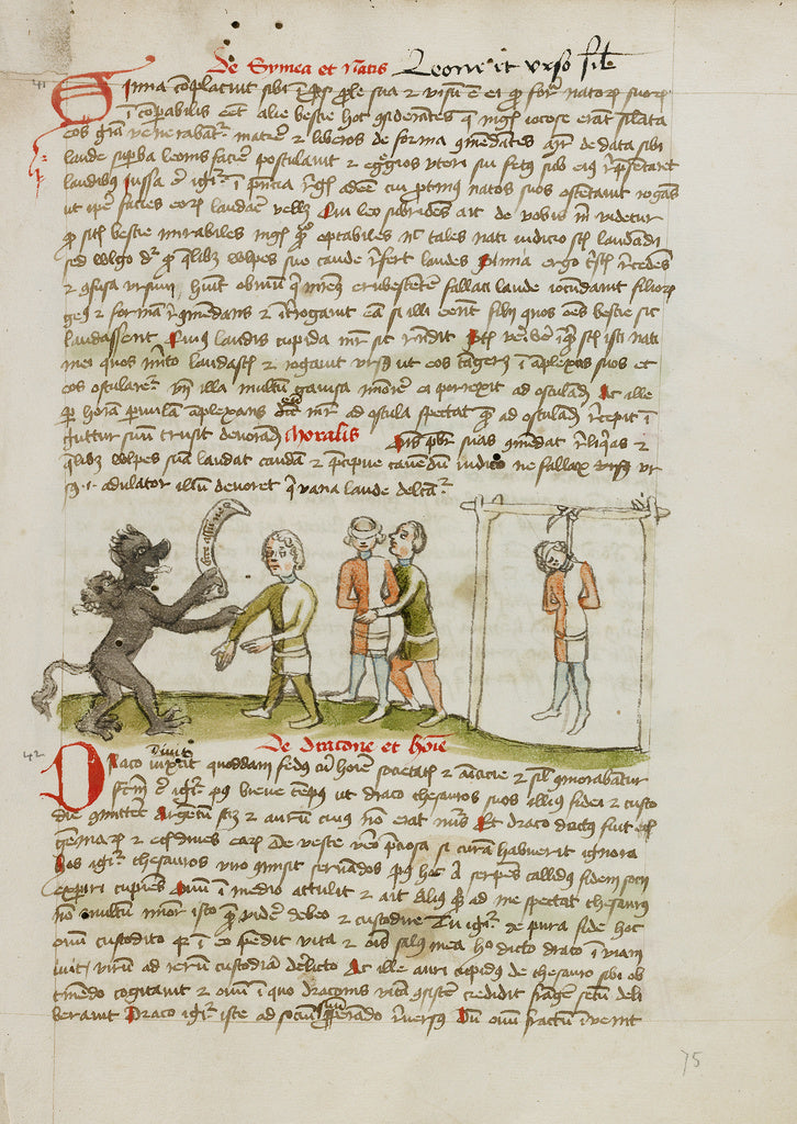 Unknown:The Devil with a Man Wearing a Blindfold; The Man Ha, Poster Print Wall Art