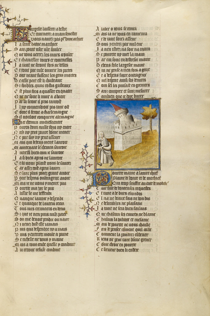 Unknown:The Castle of Generosity Collapsing on the Path befo, Poster Print Wall Art