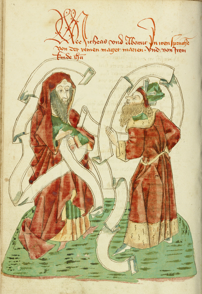 Hans SchillingFollower of:Micah and Habakkuk, Poster Print Wall Art