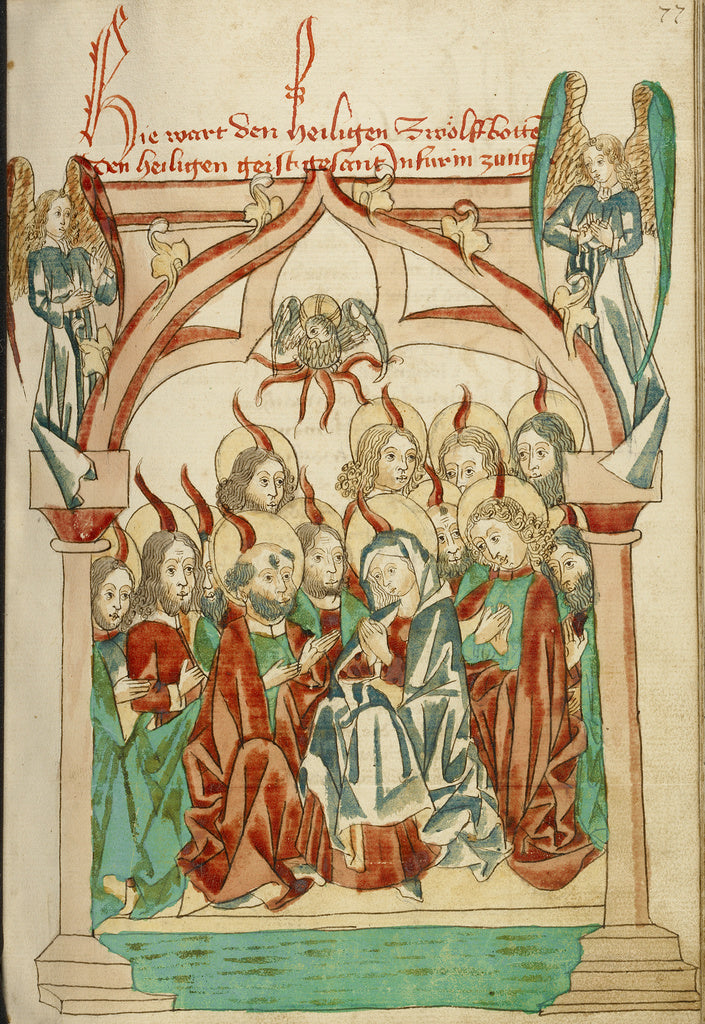 Hans SchillingFollower of:Pentecost, Poster Print Wall Art