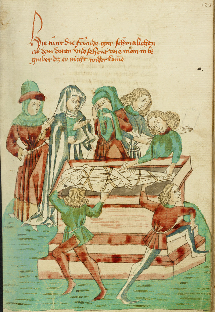 Hans SchillingFollower of:Burial Scene, Poster Print Wall Art