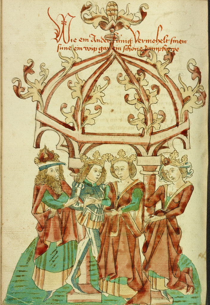 Hans SchillingFollower of:The Marriage of a Prince and Young, Poster Print Wall Art