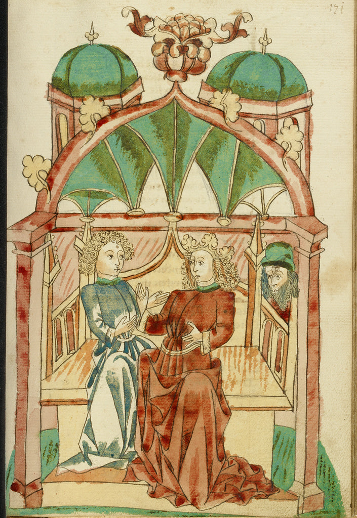 Hans SchillingFollower of:Barlaam Instructing Josaphat in th, Poster Print Wall Art