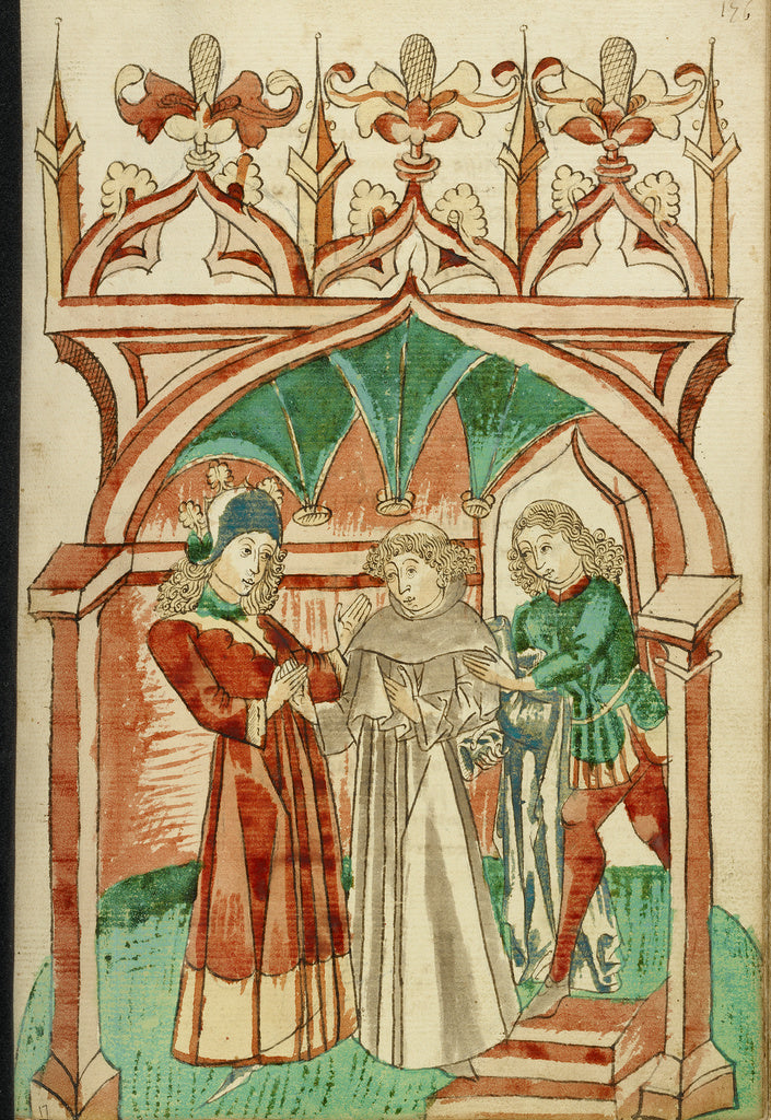Hans SchillingFollower of:Barlaam Saying Farewell to Josapha, Poster Print Wall Art