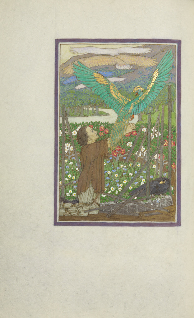 Florence Kingsford Cockerell:A Hunter Kneeling in a Meadow a, Poster Print Wall Art