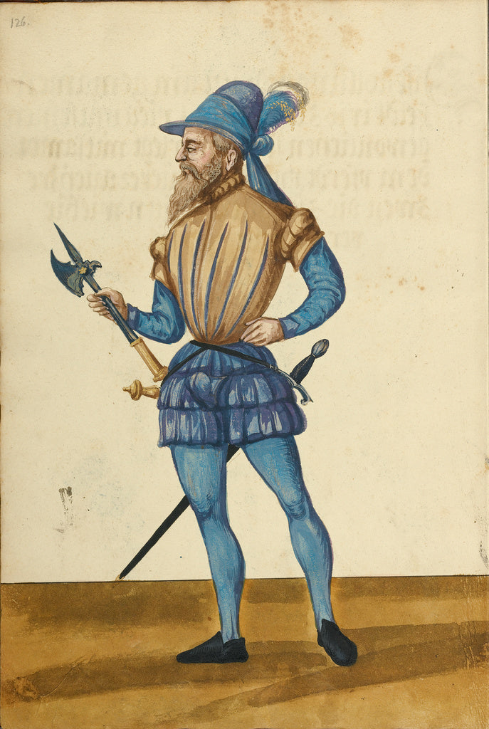 Unknown Artist:A Man with an Axe, Poster Print Wall Art