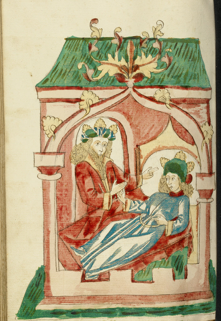 Hans SchillingFollower of:King Avenir Visits Josaphat on his, Poster Print Wall Art