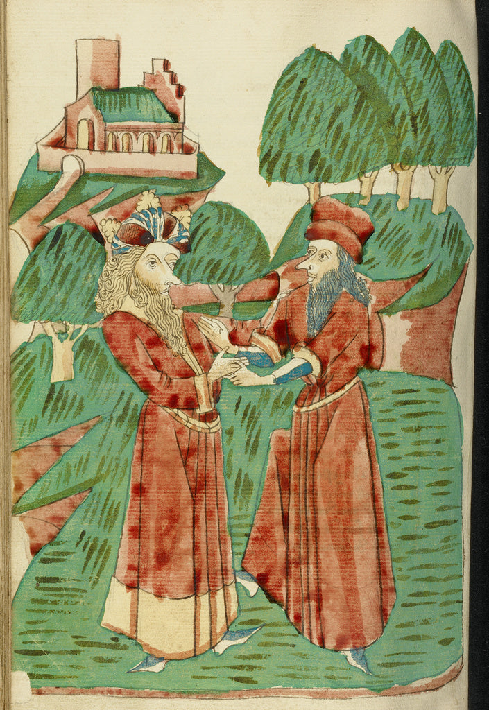 Hans SchillingFollower of:King Avenir Receives Advice from T, Poster Print Wall Art
