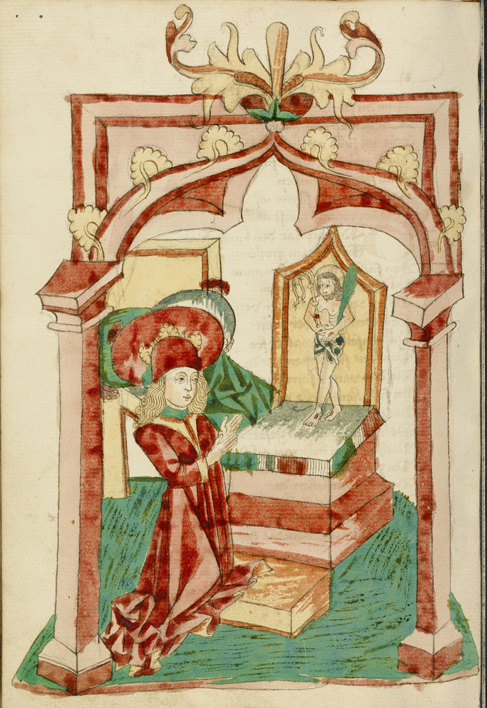 Hans SchillingFollower of:Josaphat Kneels before an Altar wi, Poster Print Wall Art