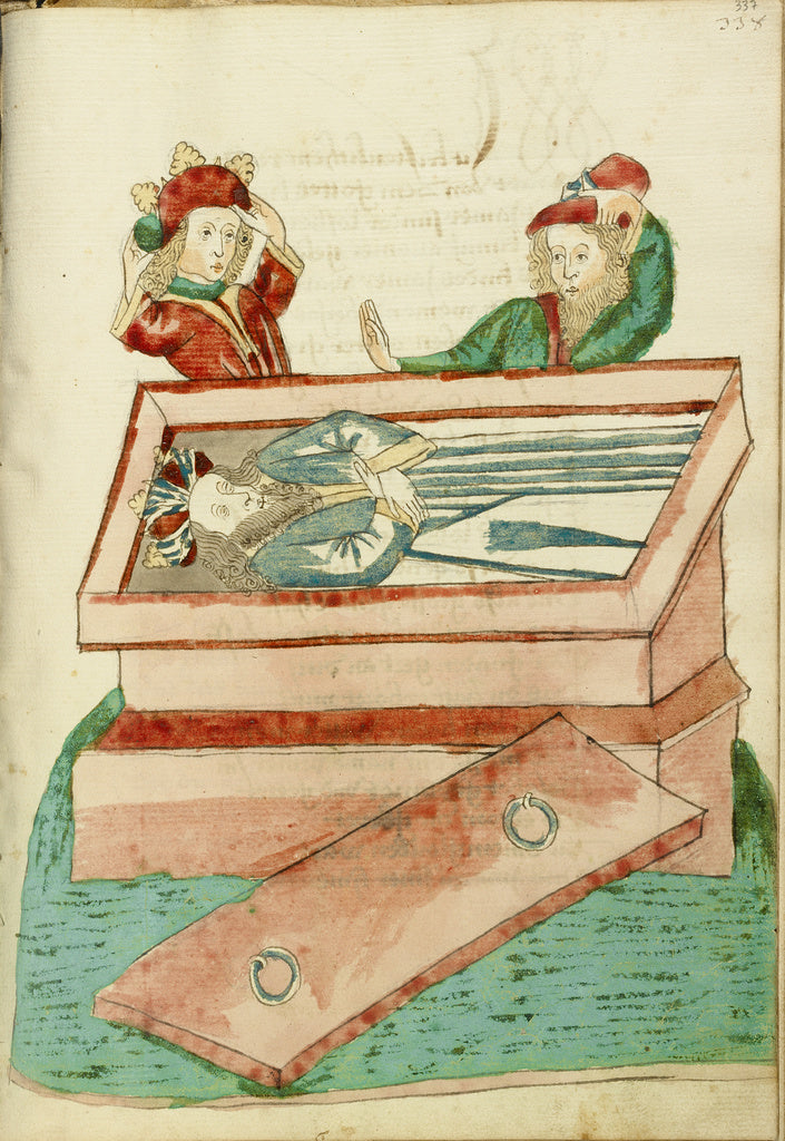 Hans SchillingFollower of:Josaphat and Another Man Mourn the, Poster Print Wall Art