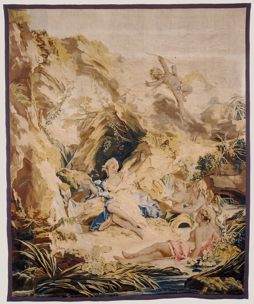 François BoucherAfter design by:Tapestry: The Abandonment o, Poster Print Wall Art