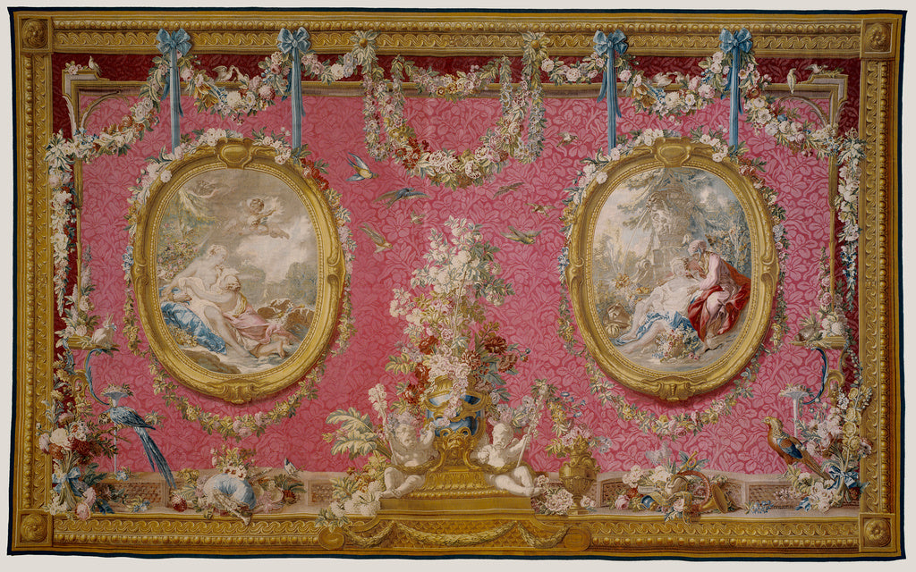 François BoucherAfter painting by:Tapestry: Jupiter transfo, Poster Print Wall Art