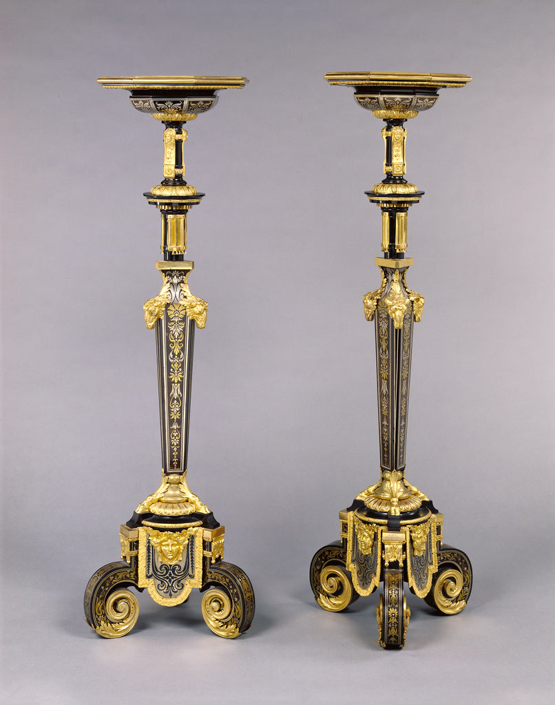 André-Charles BoulleAttributed to:Pair of Gueridons, Poster Print Wall Art