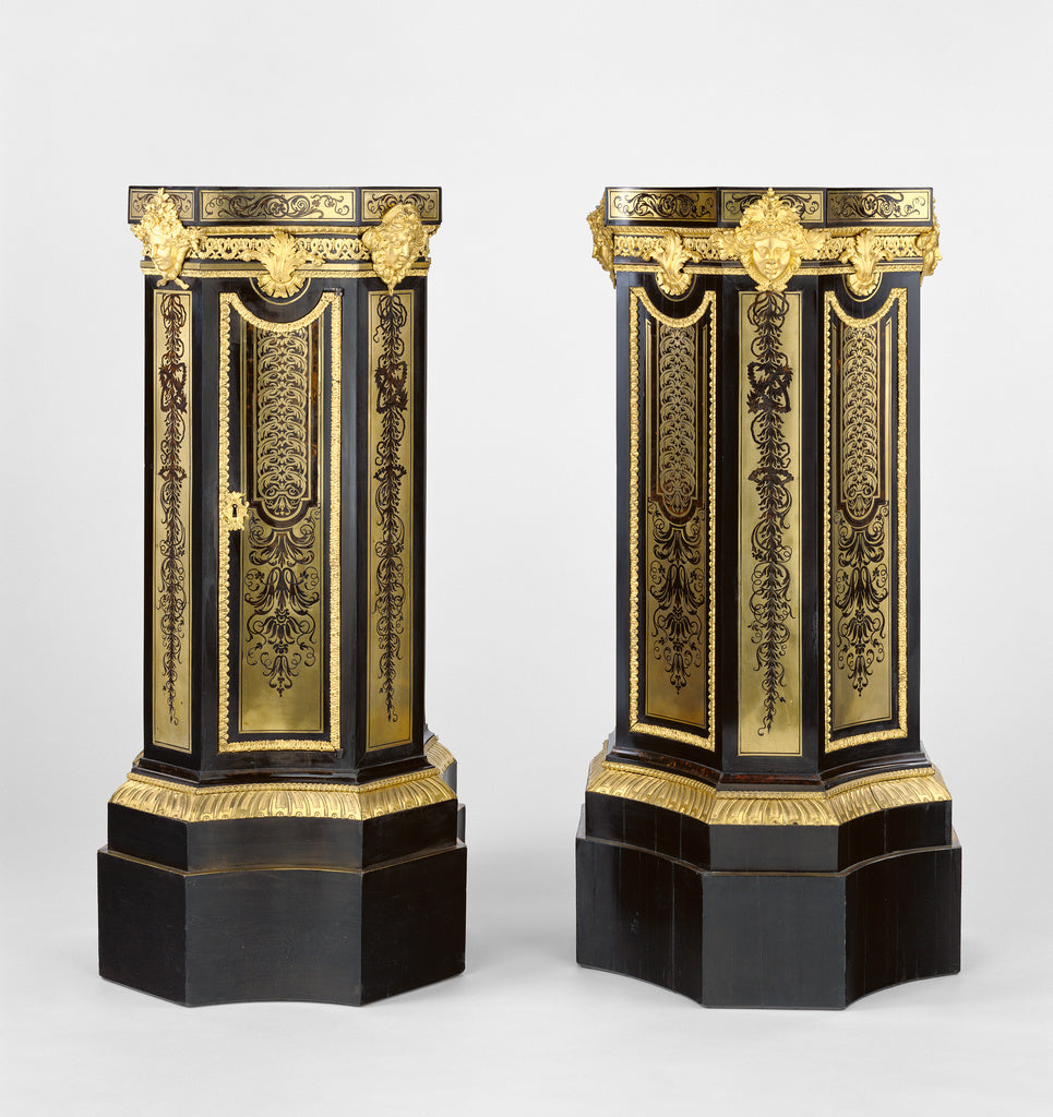 André-Charles BoulleAttributed to:Pair of Pedestals, Poster Print Wall Art
