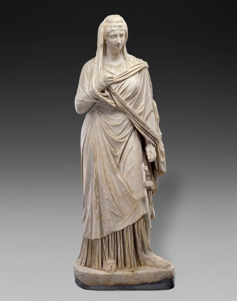 Unknown:Portrait of Faustina the Elder, Poster Print Wall Art