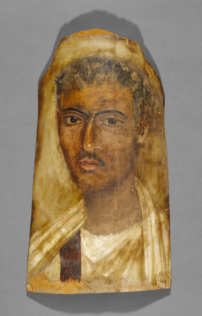 Unknown:Mummy Portrait of a Man, Poster Print Wall Art