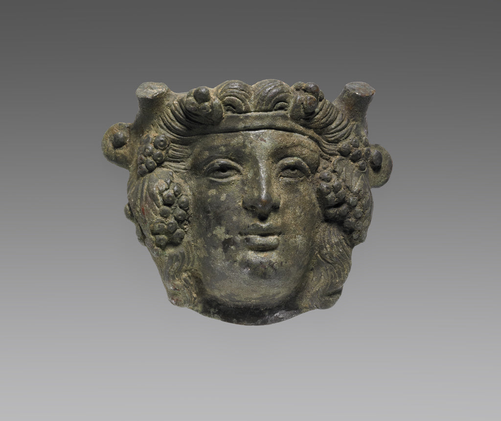 Unknown:Applique of a Head of Dionysos, Poster Print Wall Art
