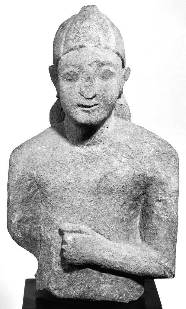 Unknown:Fragmentary Statue of a Male Figure, Poster Print Wall Art
