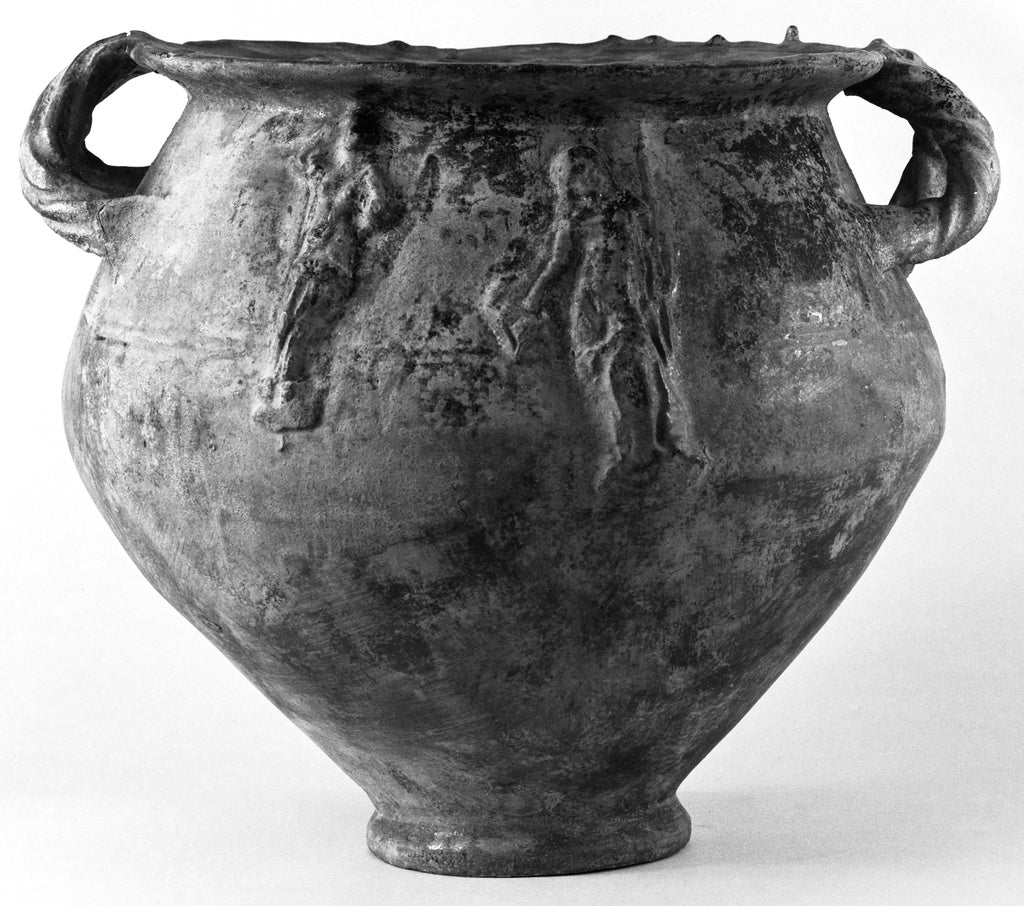 Unknown:Lead-Glazed Bowl with Relief Decoration, Poster Print Wall Art