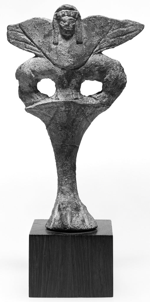 Unknown:Foot of a Vase in the Form of a Double-Bodied Sphinx, Poster Print Wall Art