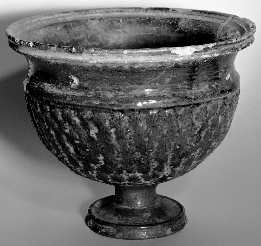 Unknown:Roman Lead-Glazed Cup with High Foot, Poster Print Wall Art
