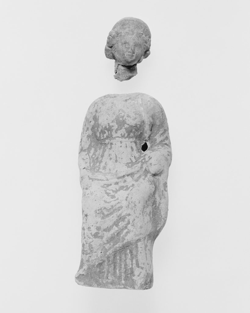 Unknown:Statuette of a Seated Goddess, Poster Print Wall Art