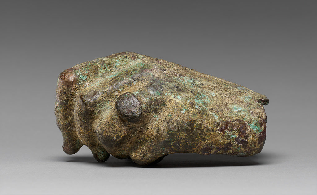 Unknown:Statue Fragment: Left Hand with a Gilt Ring on the , Poster Print Wall Art