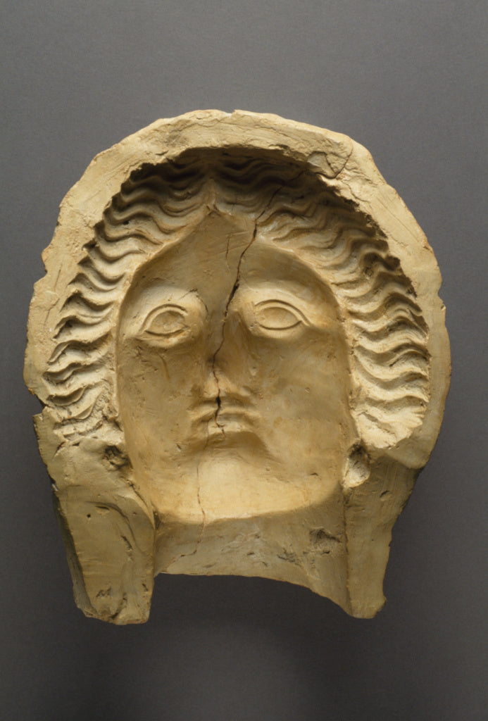 Unknown:Mold for a Large Female Head, Poster Print Wall Art