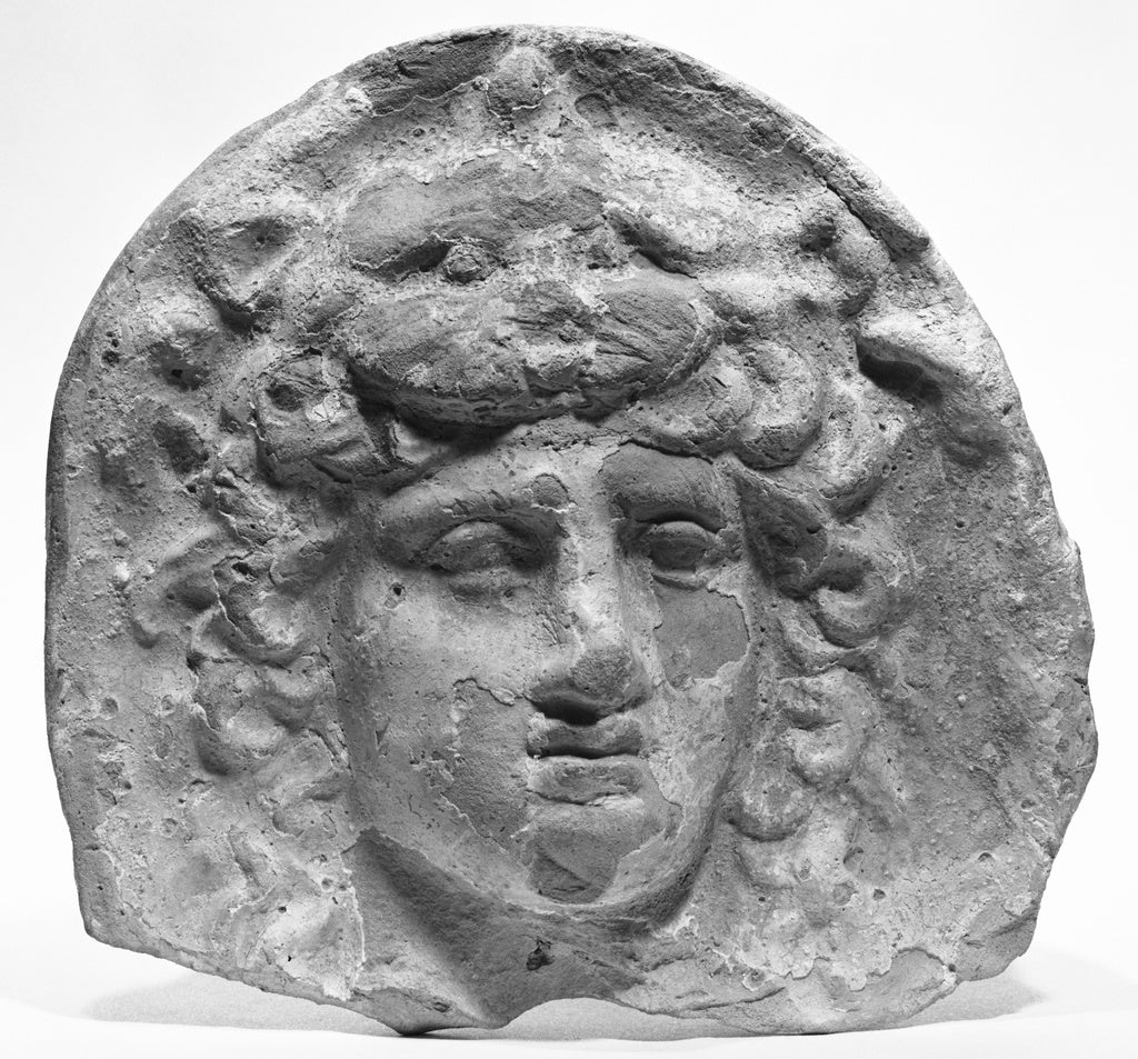 Unknown:Antefix with the Head of Artemis/Bendis Wearing a Li, Poster Print Wall Art