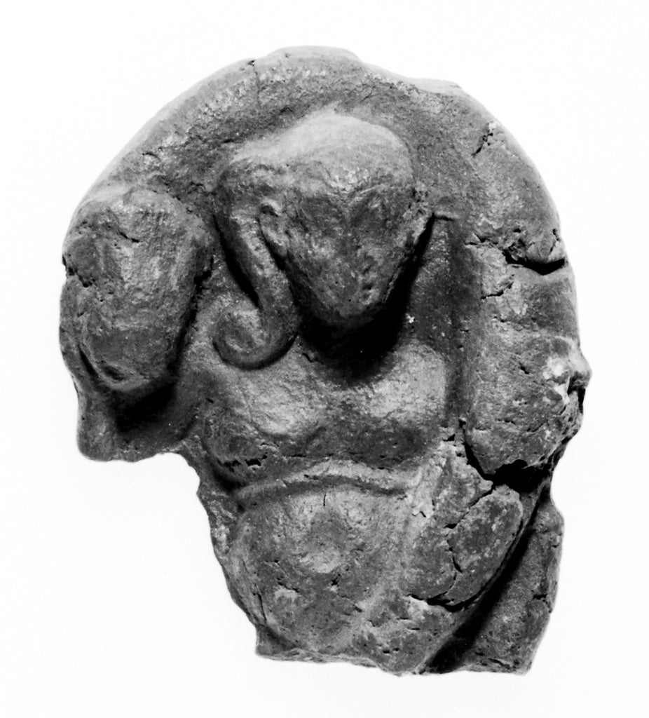 Unknown:Relief of Grotesque Phallic Harpokrates, Poster Print Wall Art