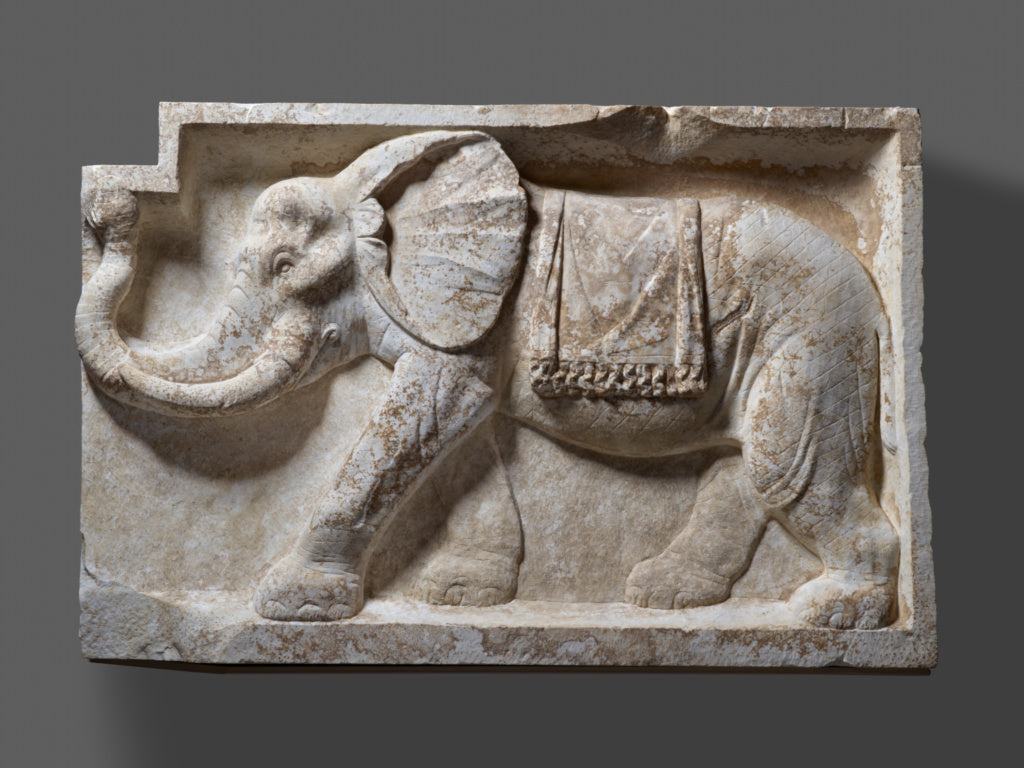 Unknown:Right Member of a Pair of Architectural Reliefs with, Poster Print Wall Art