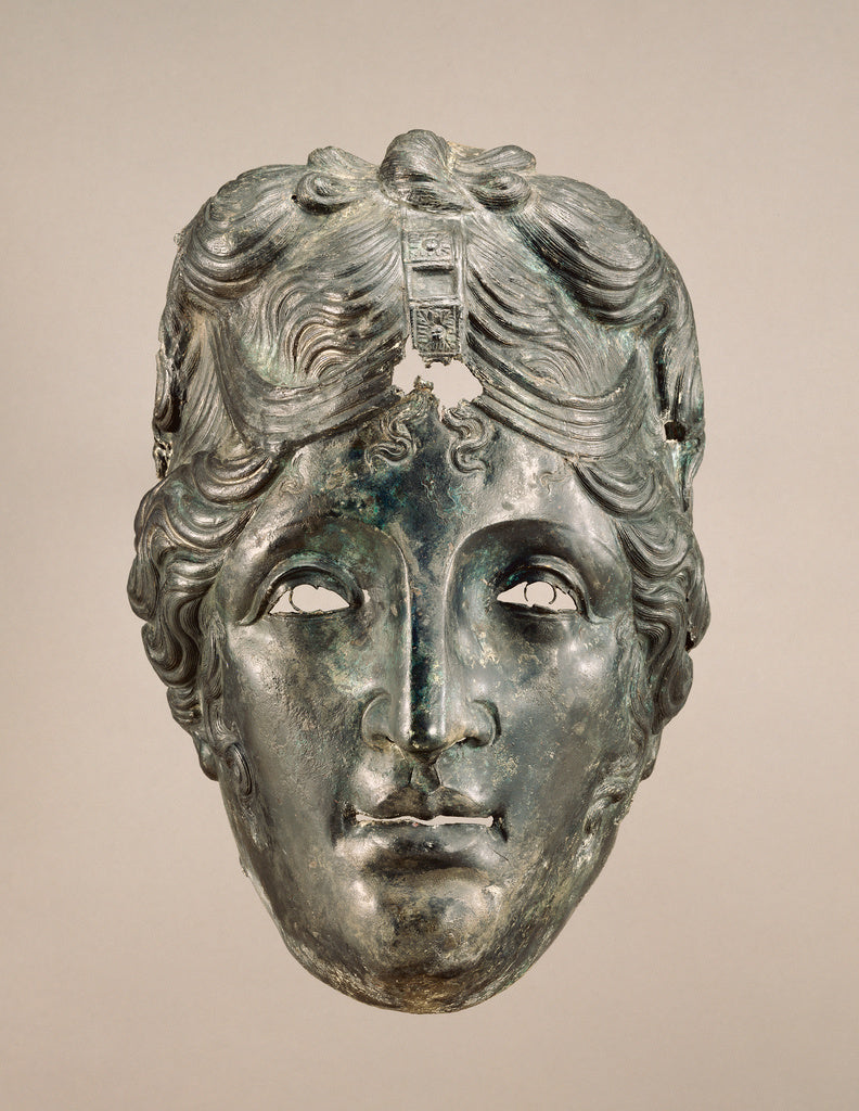 Unknown:Face Mask from Parade Helmet, Poster Print Wall Art