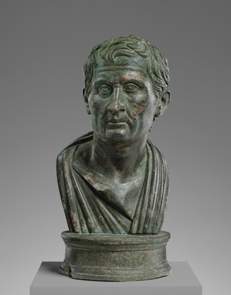 Unknown:Portrait Bust of Menander, Poster Print Wall Art