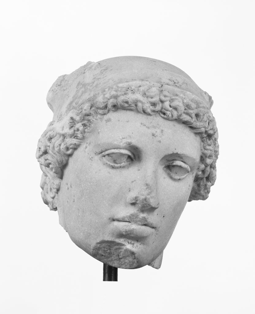 Unknown:Head of the So-Called Perseus (Phidian Hermes?), Poster Print Wall Art