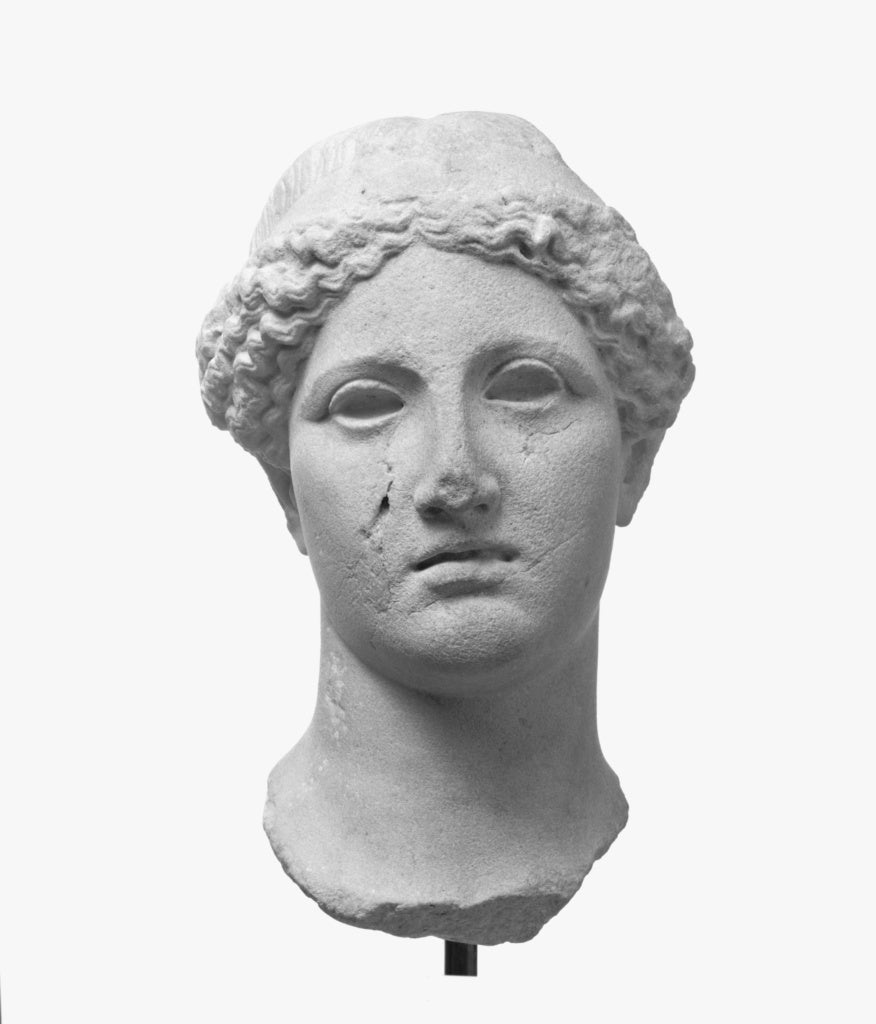 Unknown:Over Life-Size Head of a Goddess, Poster Print Wall Art