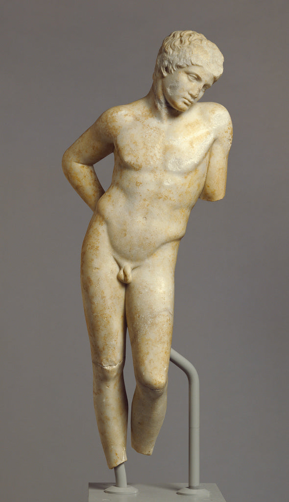 Unknown:Statue of a Youth, so-called "Narcissus", Poster Print Wall Art