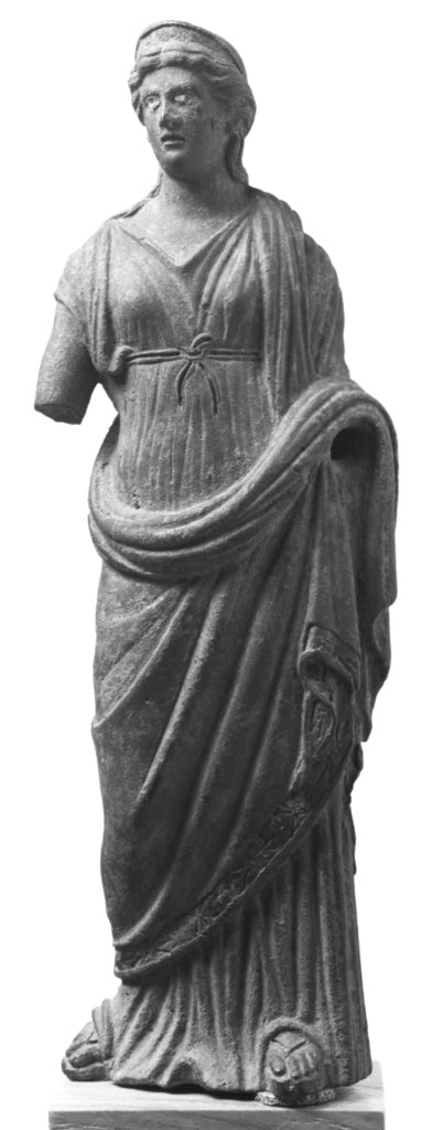 Unknown:Fragmentary Statuette of a Goddess, Poster Print Wall Art