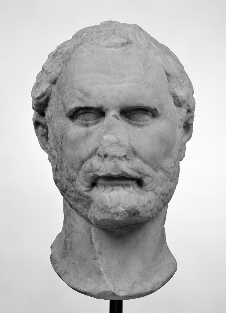 Unknown:Portrait Head of Demosthenes, Poster Print Wall Art