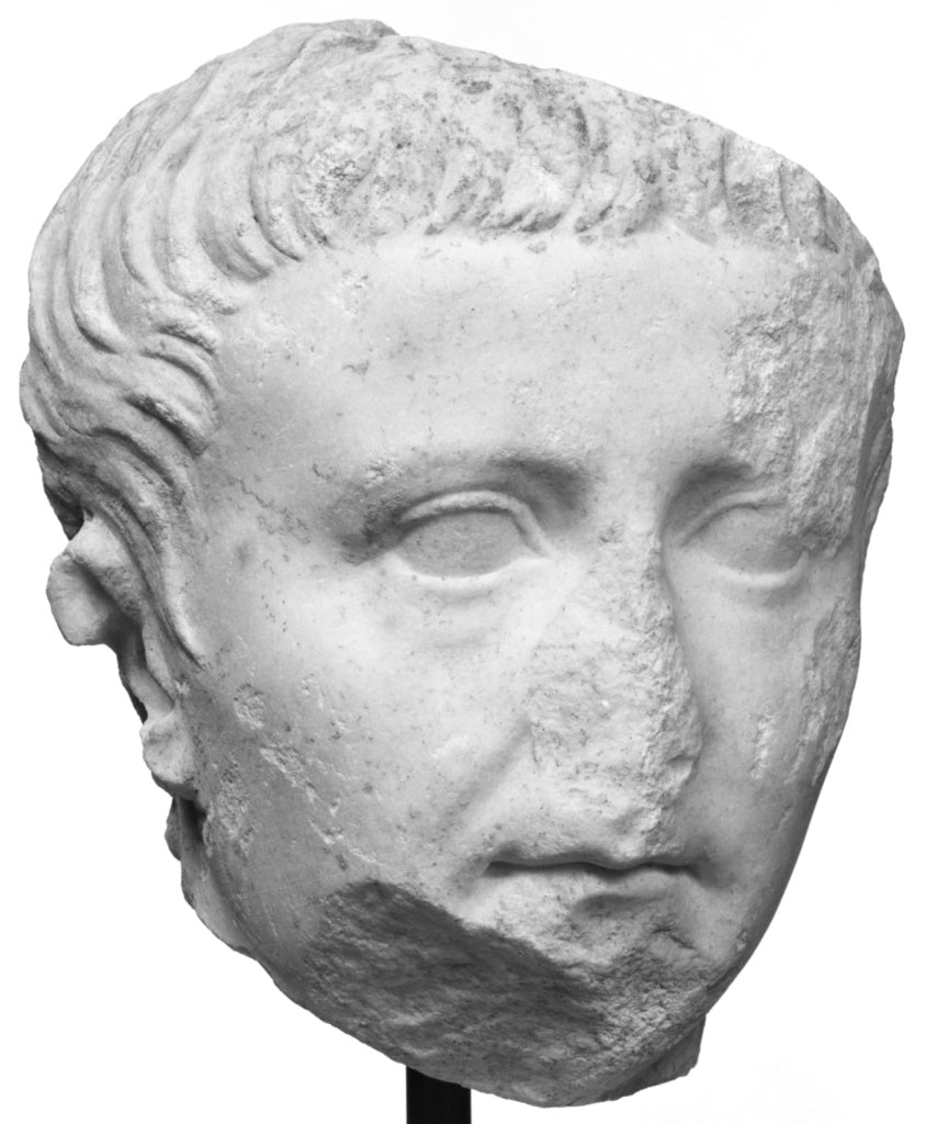 Unknown:Portrait Head of Tiberius, Poster Print Wall Art