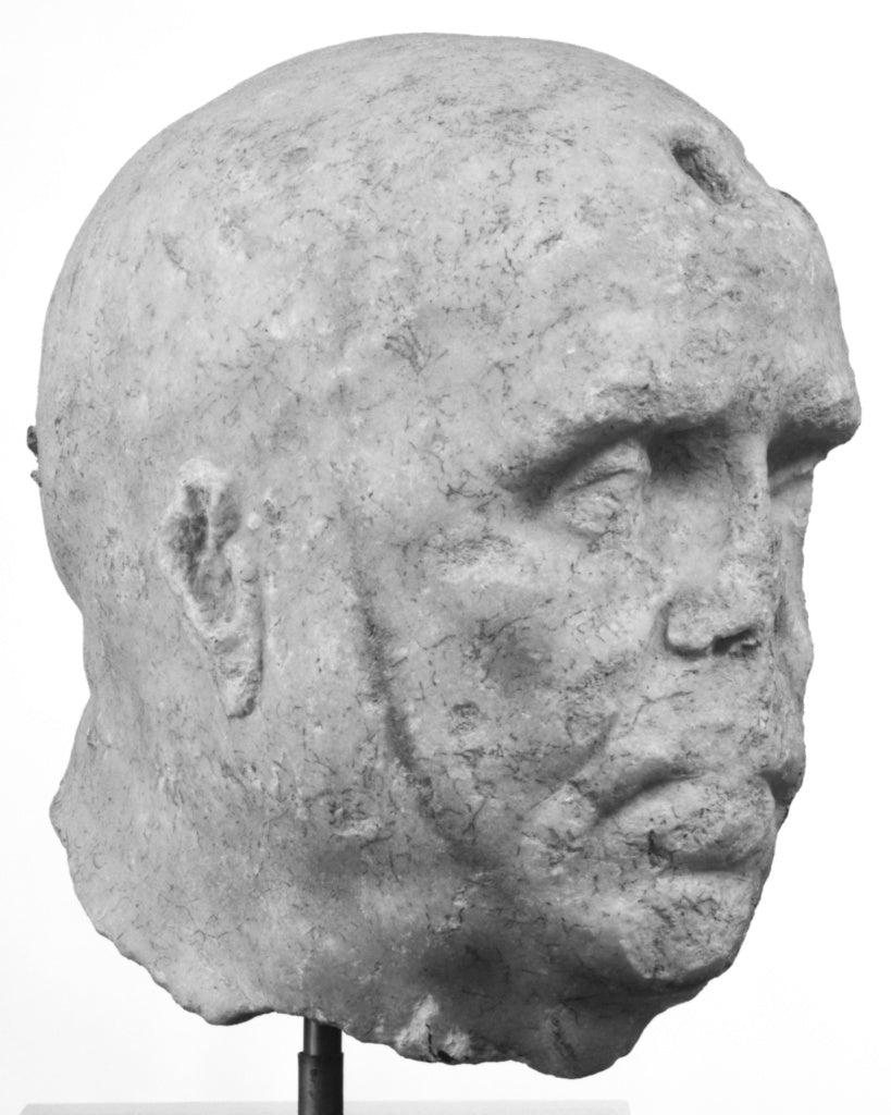Unknown:Over Life-Size Relief Head of Emperor Galba?, Poster Print Wall Art